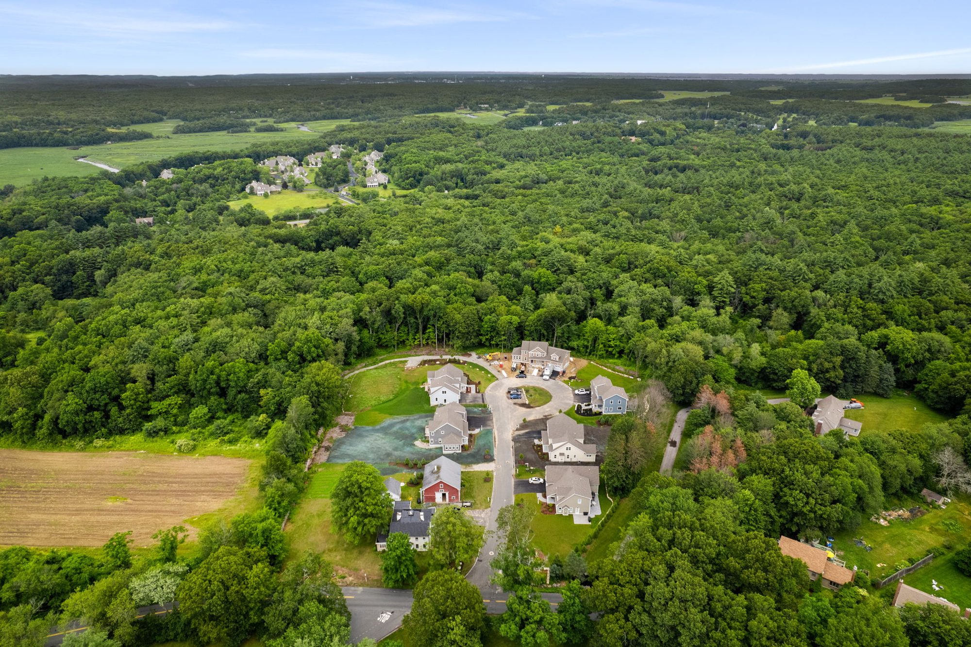 Aerial view of Fieldstone Village