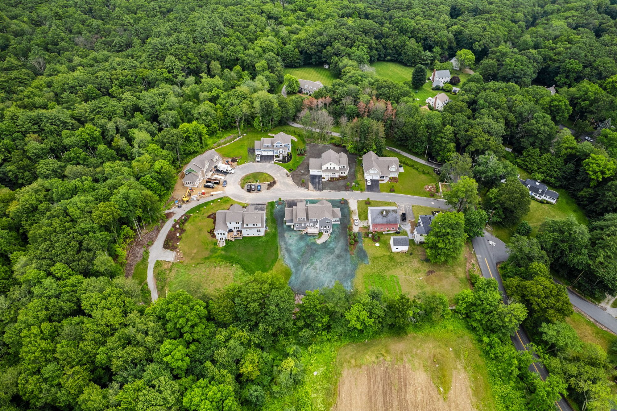 Fieldstone Village with meadow views