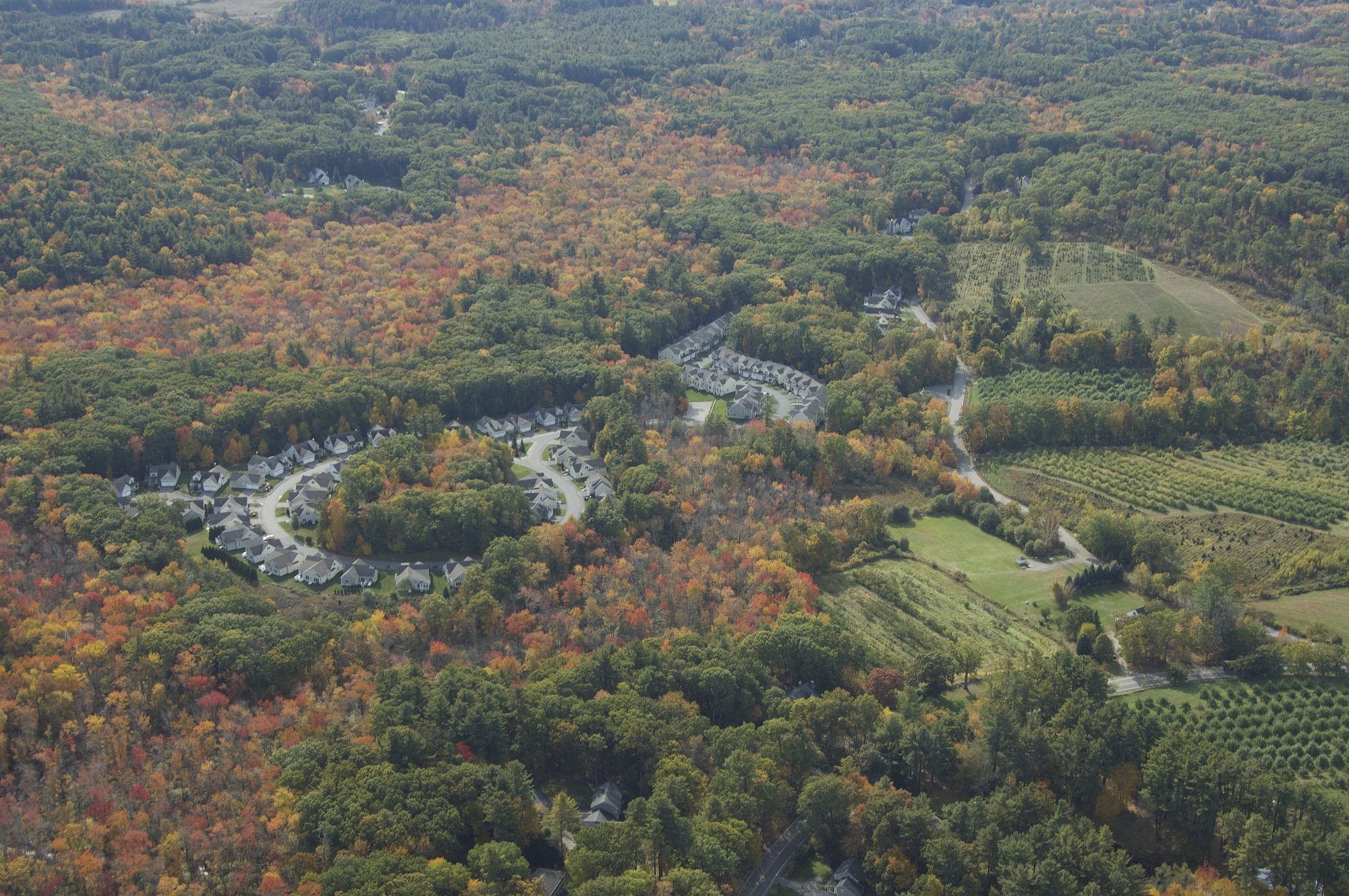 Aerial view of Meetinghouse Commons
